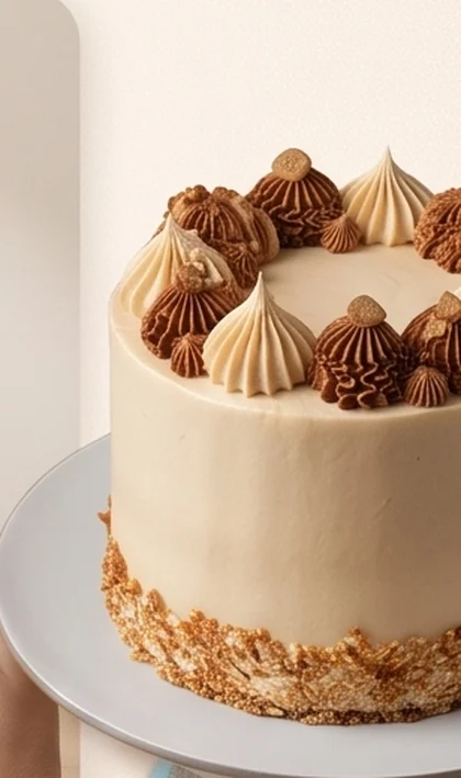 Bolo confeitado pronto para entrega